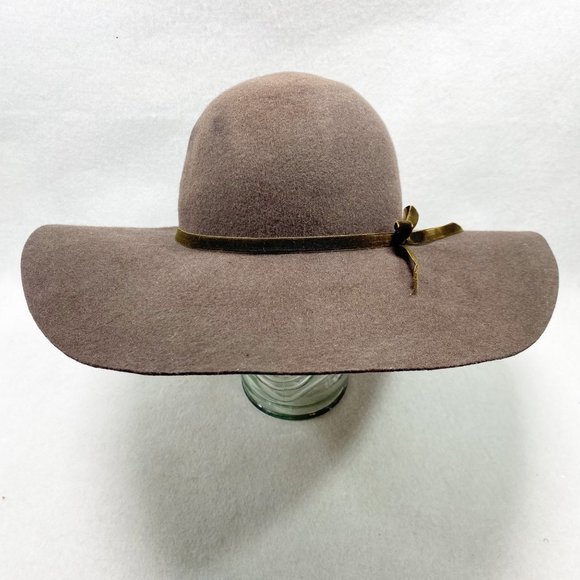Grace Hats Brown Wool Wide Brim Hat main image 8